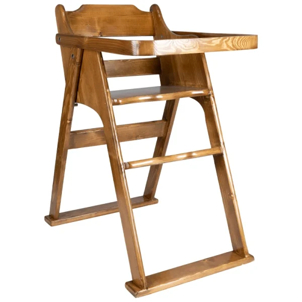 خرید صندلی غذاخوری کودک چوبی سینی دار MDR-100XW