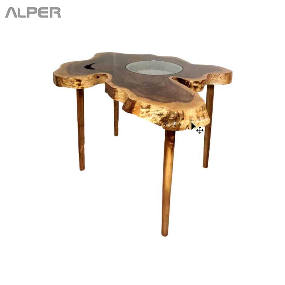 خرید میز کافی شاپی چوبی روستیک TRK-501W خرید میز کافی شاپی چوبی روستیک TRK-501W