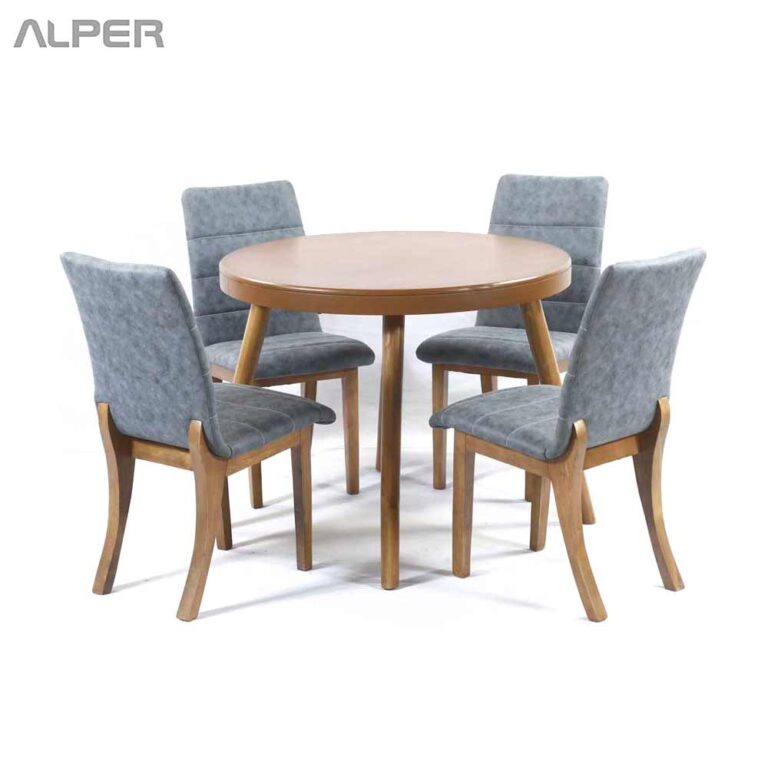 میز صندلی غذاخوری چهارنفره AMN-1006WT