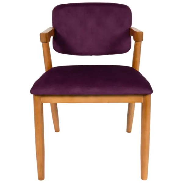 خرید صندلی غذا خوری چوبی OFR-114WT نمای رو به رو