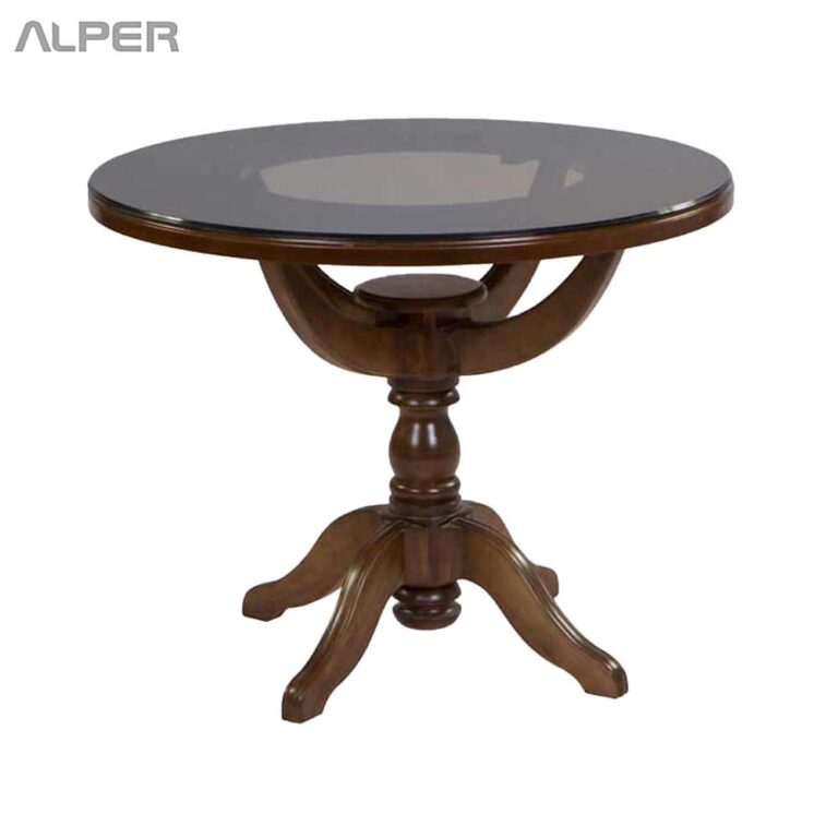 میز گرد چهارنفره چوبی AFR-500WG