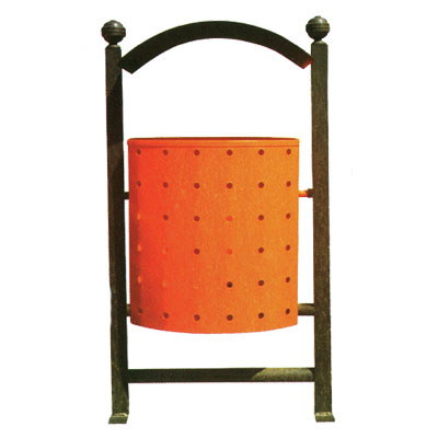 خرید سطل زباله پارکی فلزی مدل ABN-2709i