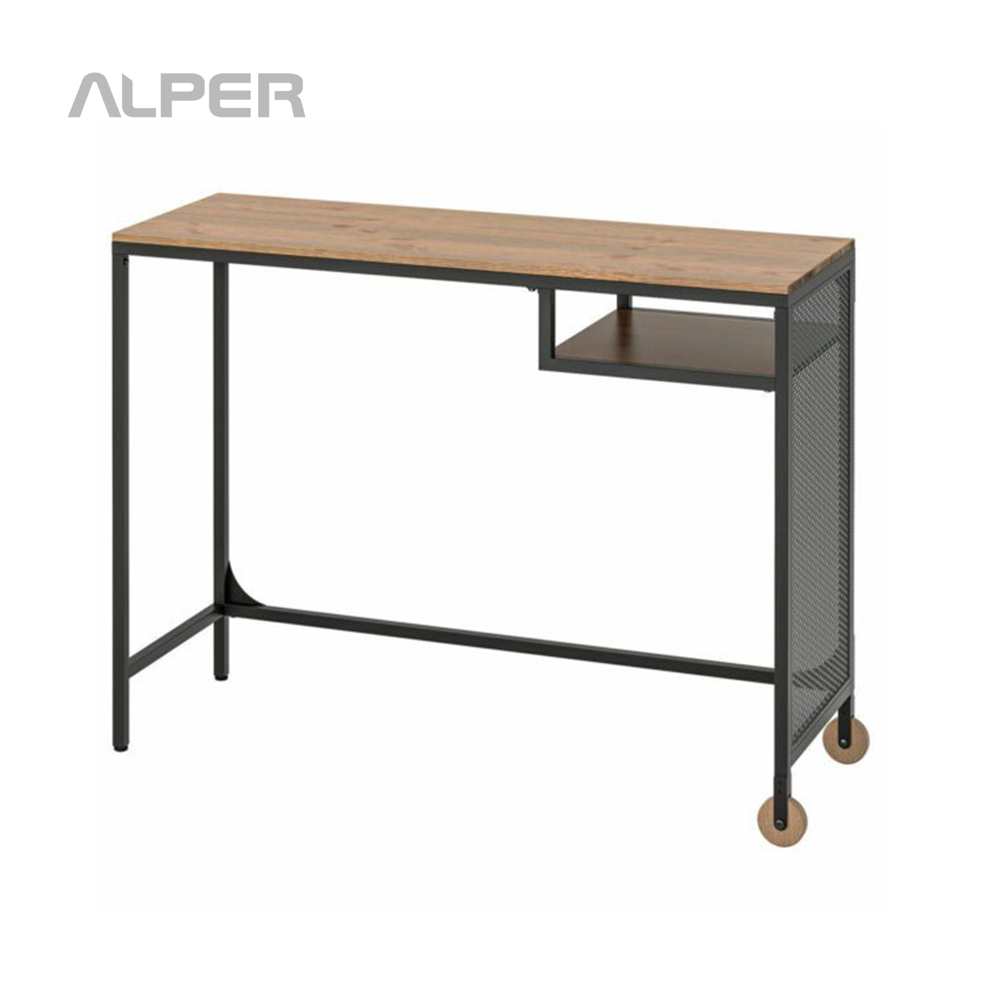 خرید میز کامپیوتر فلزی صفحه چوبی TIR-503iW خرید میز کامپیوتر فلزی صفحه چوبی TIR-503iW