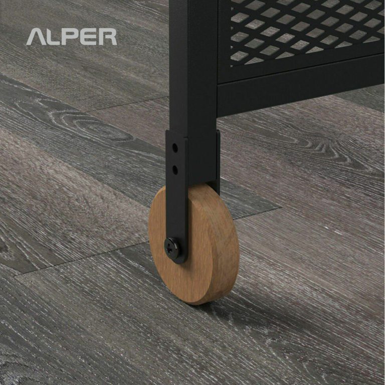 میز کامپیوتر فلزی صفحه چوبی TIR-503iW