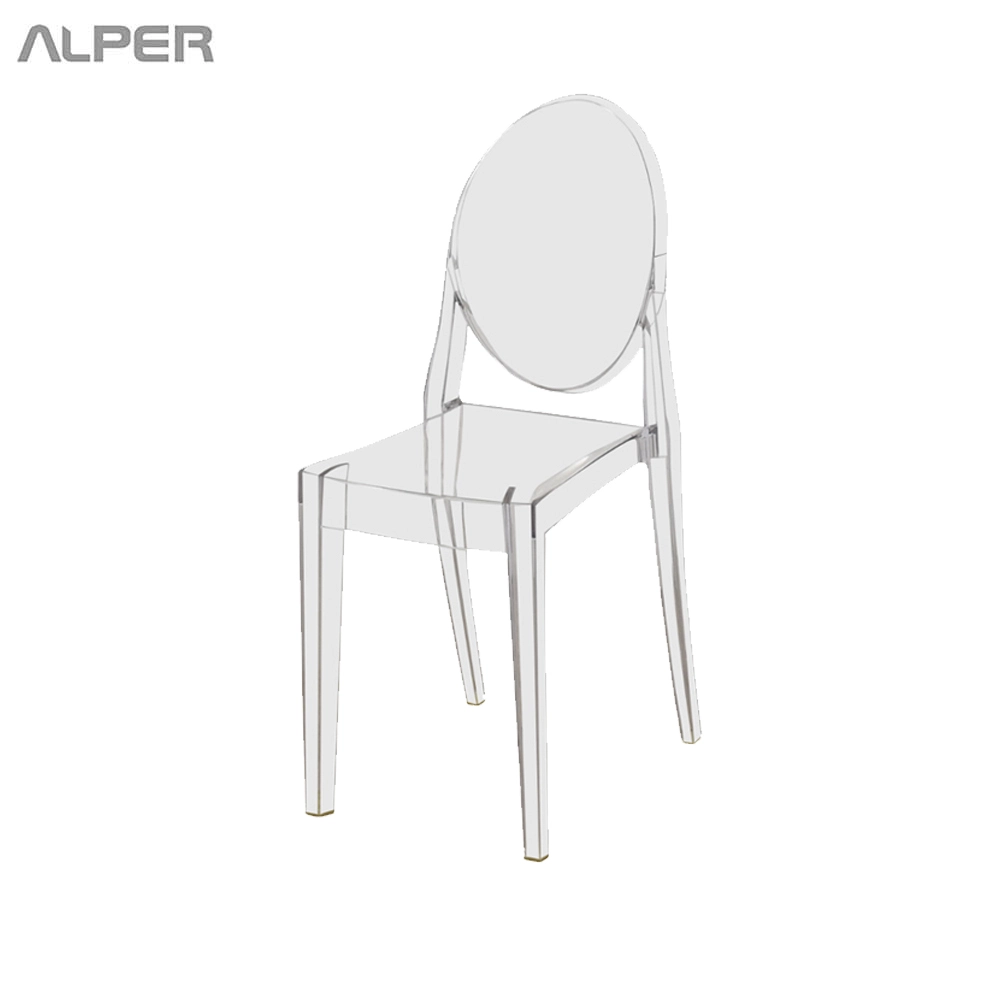 خرید صندلی پلی‌کربنات شیشه‌ای PND-126P